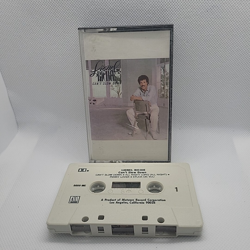 Lionel Richie Can't Slow Down Vintage Cassette 1983 Motown 6059MC Tape